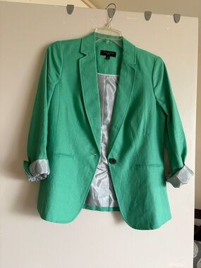 Talbots linen Single-Button Blazer